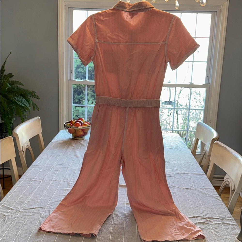 Cat & Jack girls coral/peach jumpsuit size XL 14, LN! - Picture 3 of 3